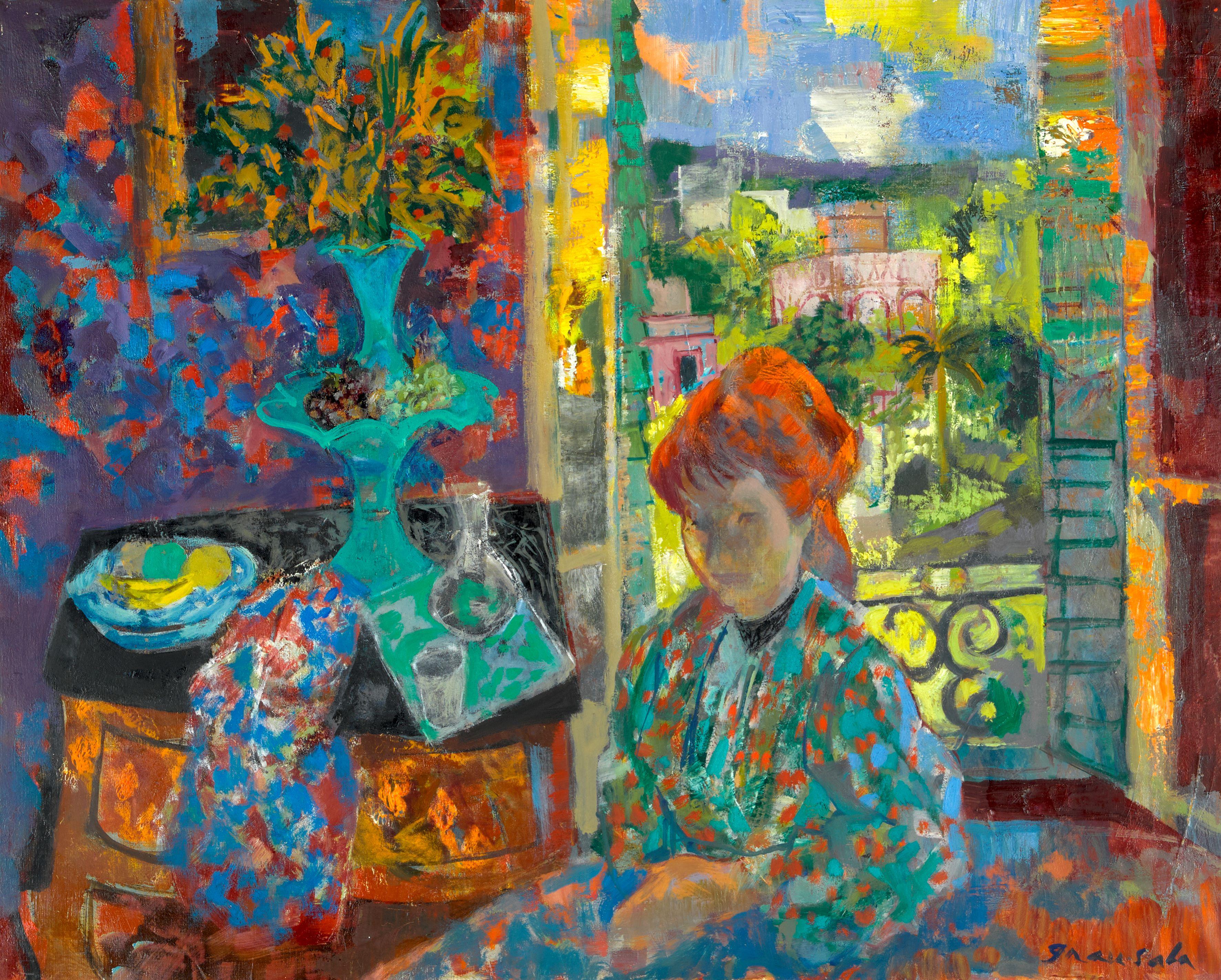 Emilio Grau Sala - Interieur à la fenêtre