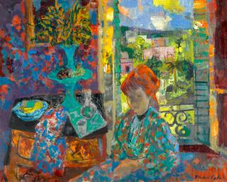 Emilio Grau Sala - Interieur à la fenêtre