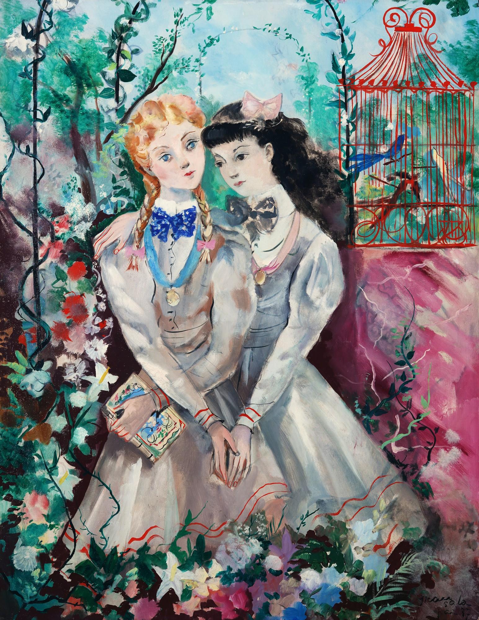 Emilio Grau Sala - Les collégiennes dans le jardin, 1937