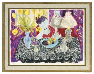 Emilio Grau Sala - Woman at a table