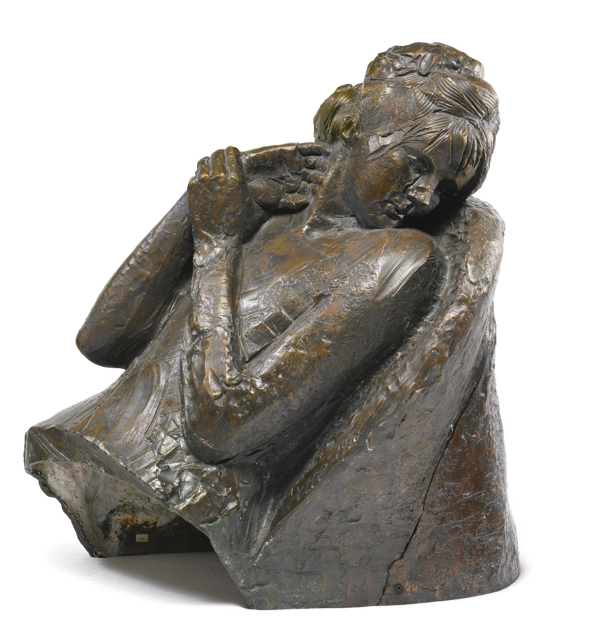 Emilio Greco - Cliziasigned And Dated 1976, Bronze With Brown Patina