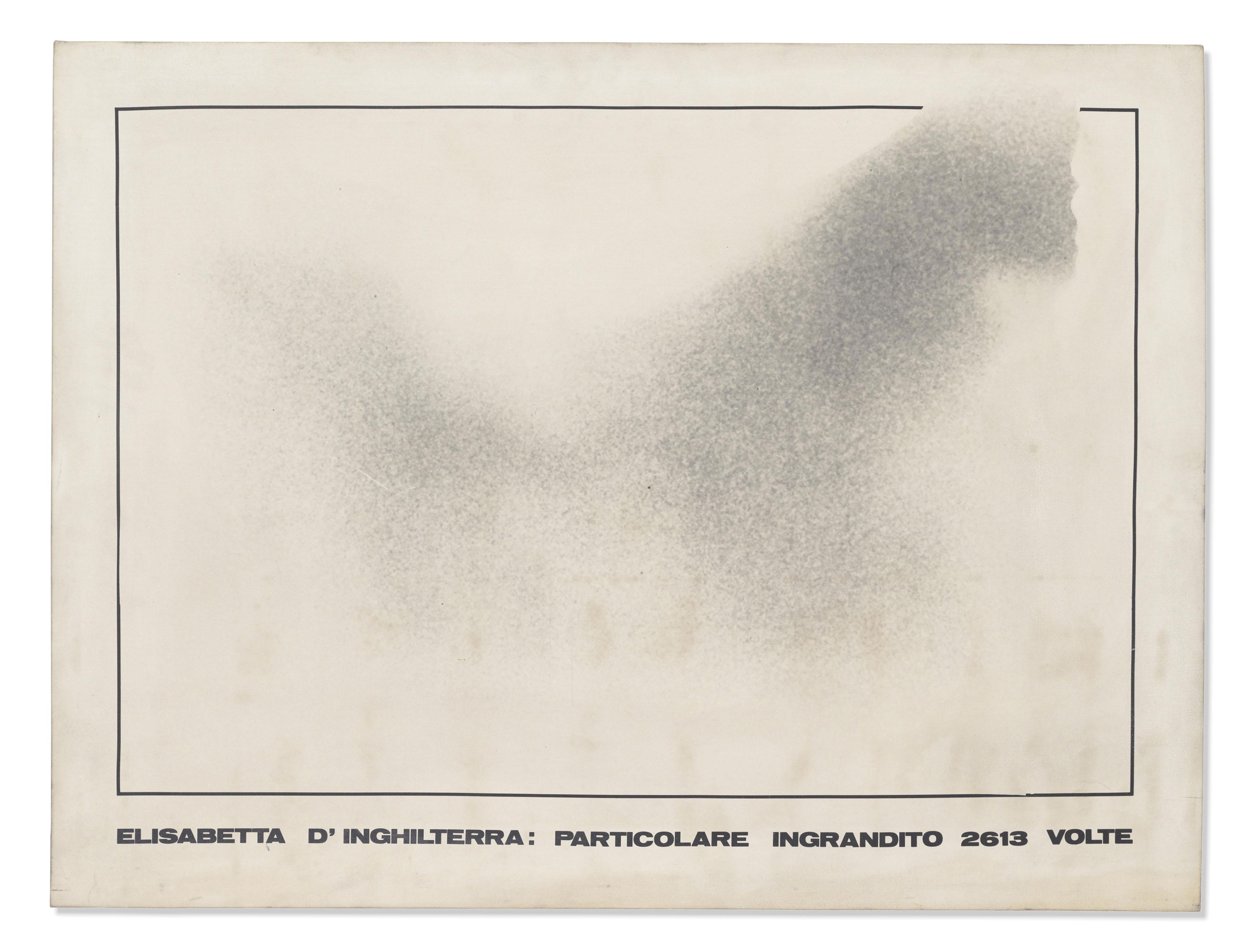 Emilio Isgrò - Elisabetta d\'Inghilterra: particolare (Queen Elizabeth of England: Detail)