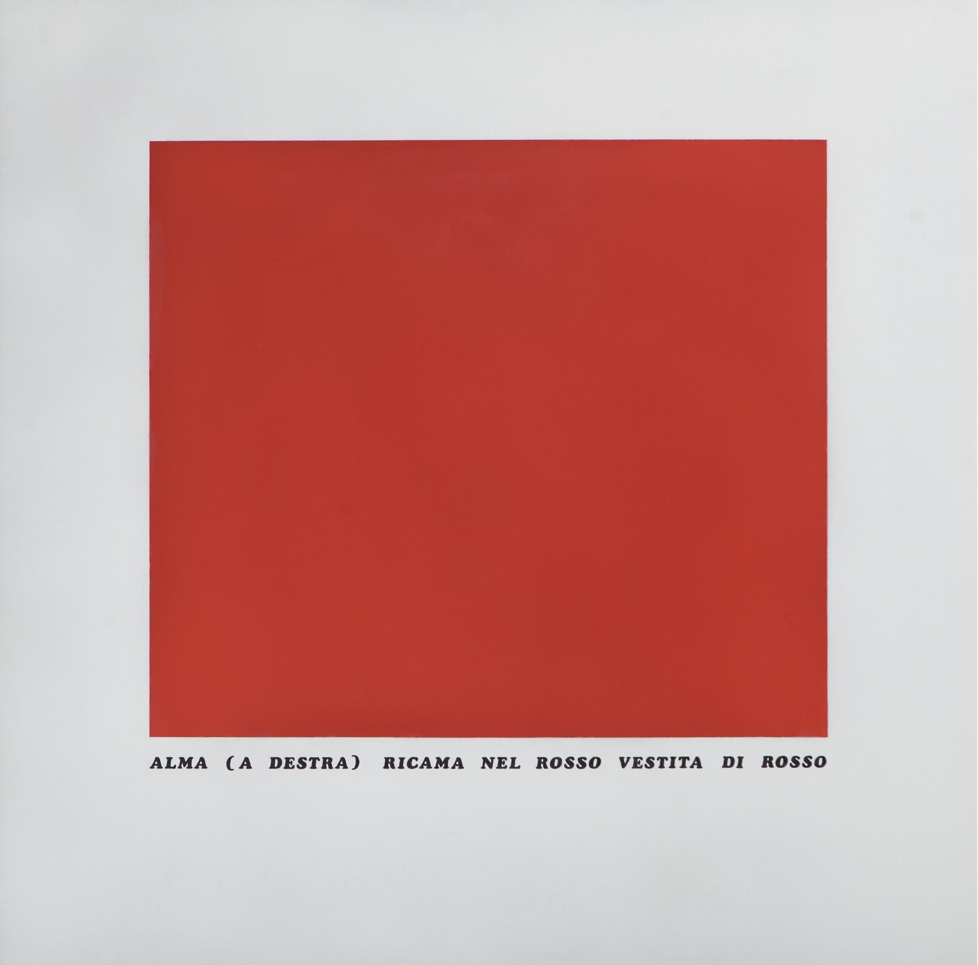 Emilio Isgrò - Il Ricamo Di Alma