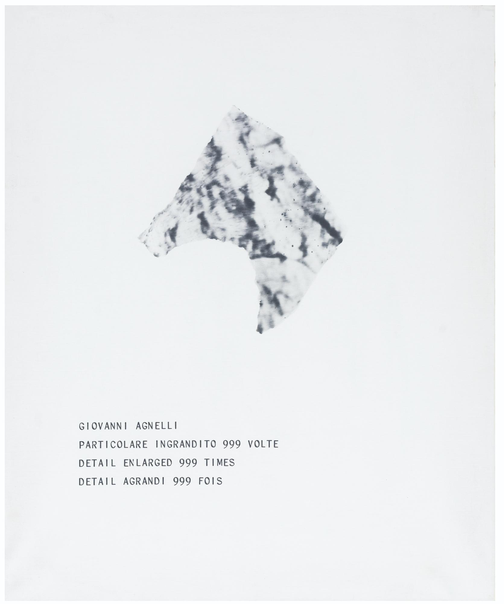 Emilio Isgrò - Particolare Da Agnellisigned On The Back; Mixed Media On Canvas. Executed In 1978.