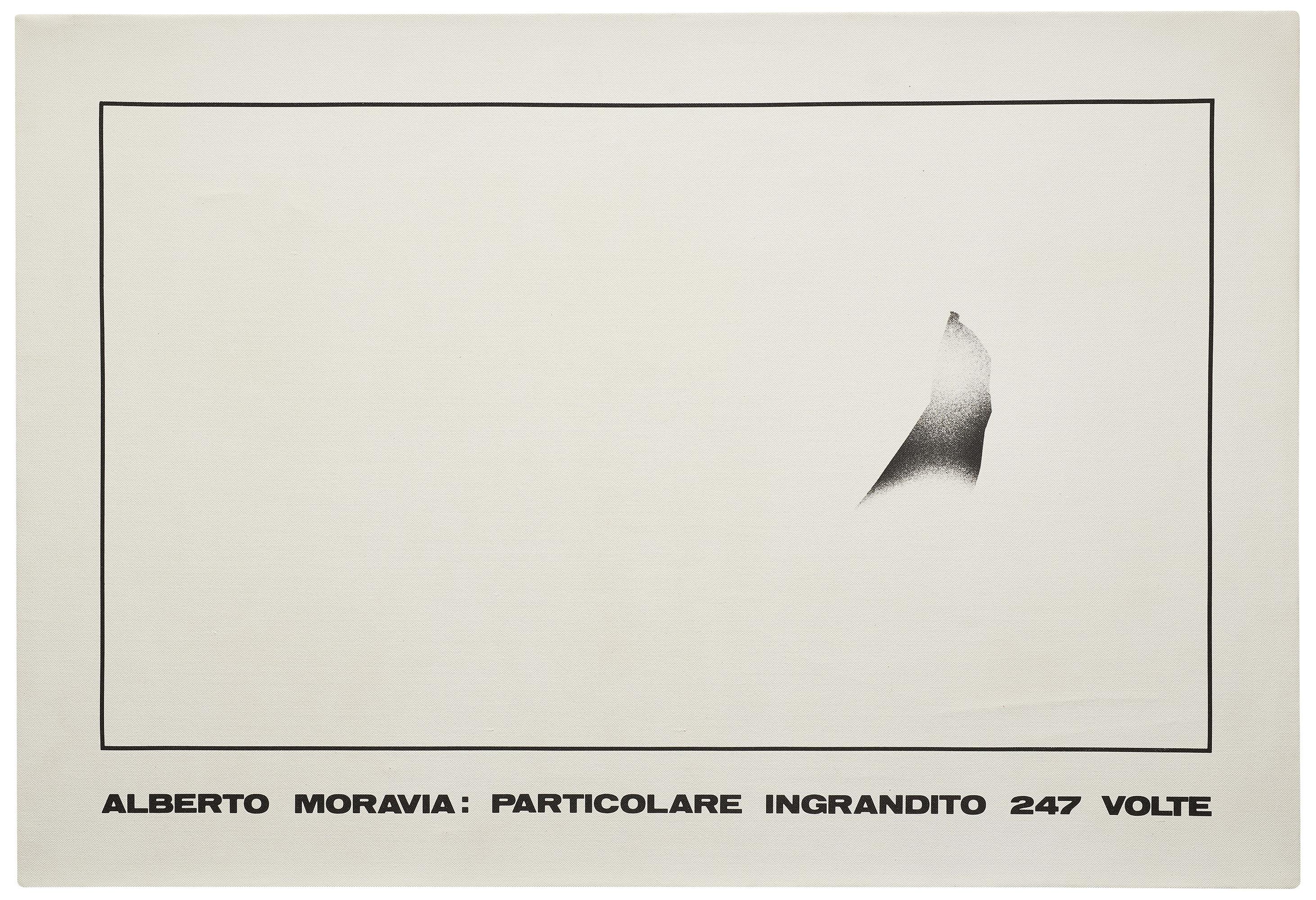 Emilio Isgrò - Particolare Di Alberto Moravia Ingrandito 247 Volte