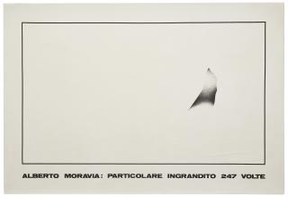 Emilio Isgrò - Particolare Di Alberto Moravia Ingrandito 247 Volte