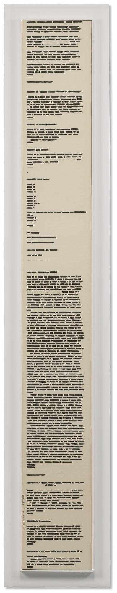 Emilio Isgrò - Telex G 6