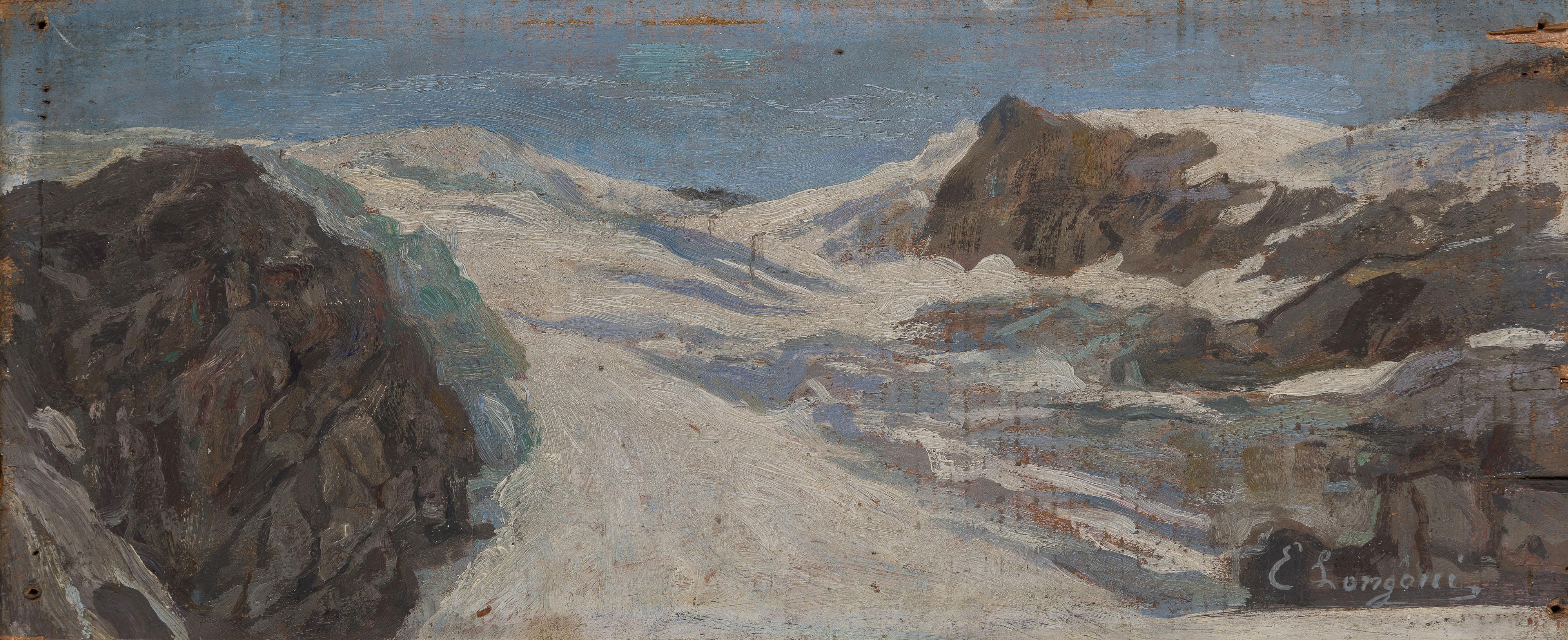 Emilio Longoni - Cime innevate