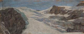 Emilio Longoni - Cime innevate