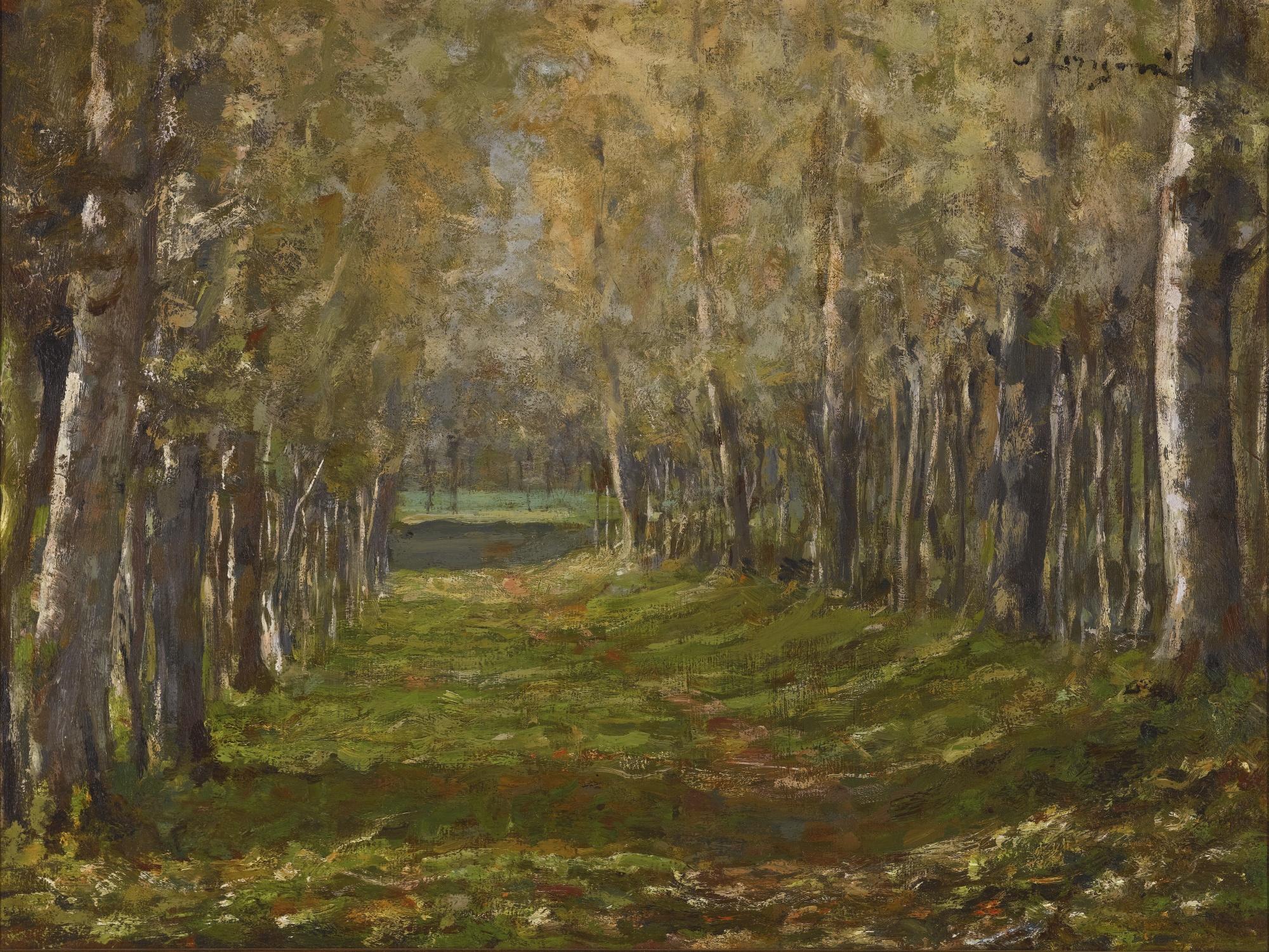 Emilio Longoni - Italian a Forest Path