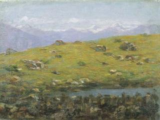 Emilio Longoni - Laghetto alpino (1915 circa)