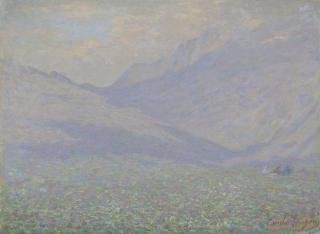 Emilio Longoni - Landscape in Valtellina