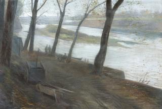 Emilio Longoni - Lungo il fiume