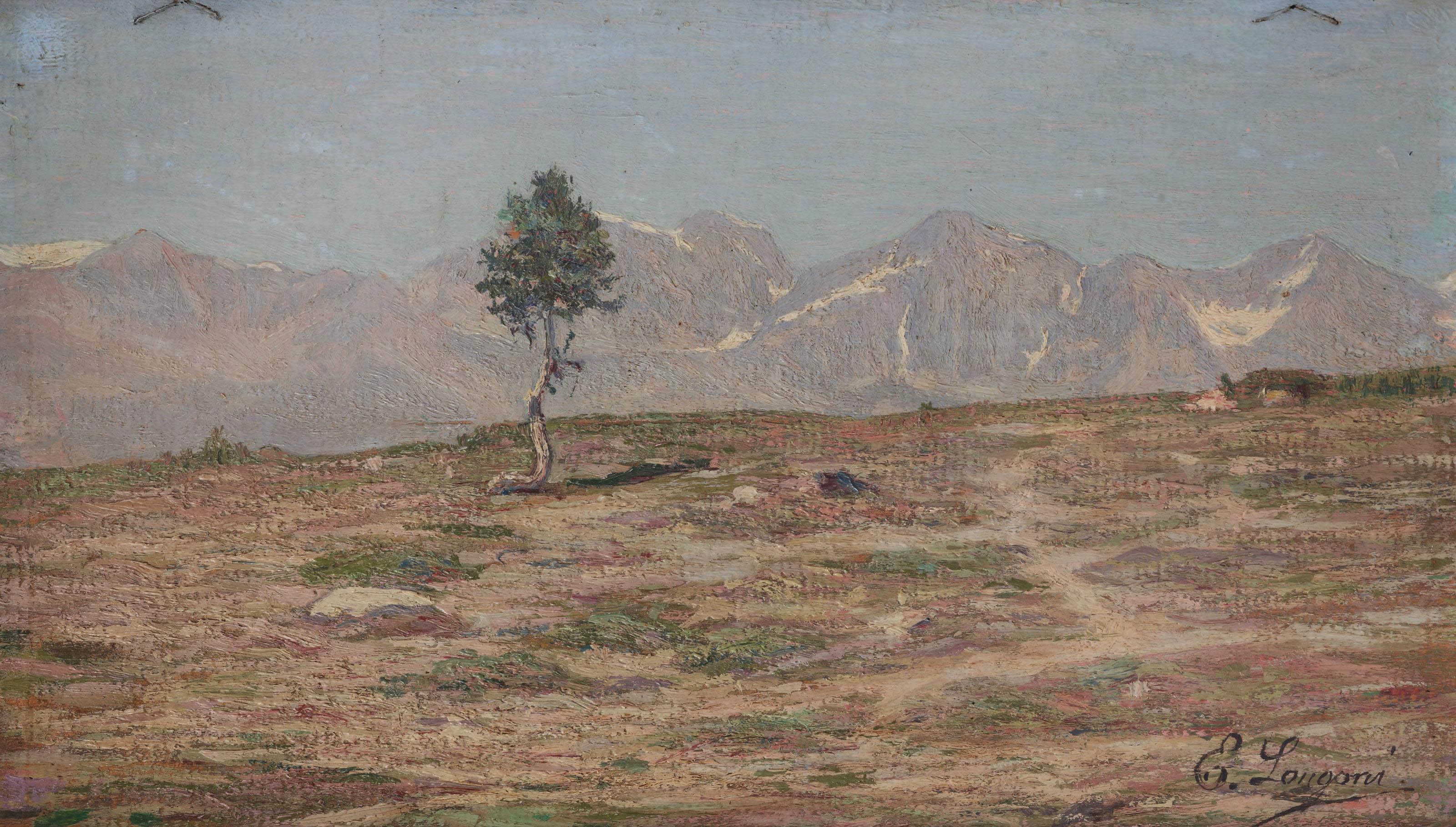 Emilio Longoni - Mountain landscape
