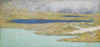 Emilio Longoni - White Lake And Black Lake, Bernina Pass