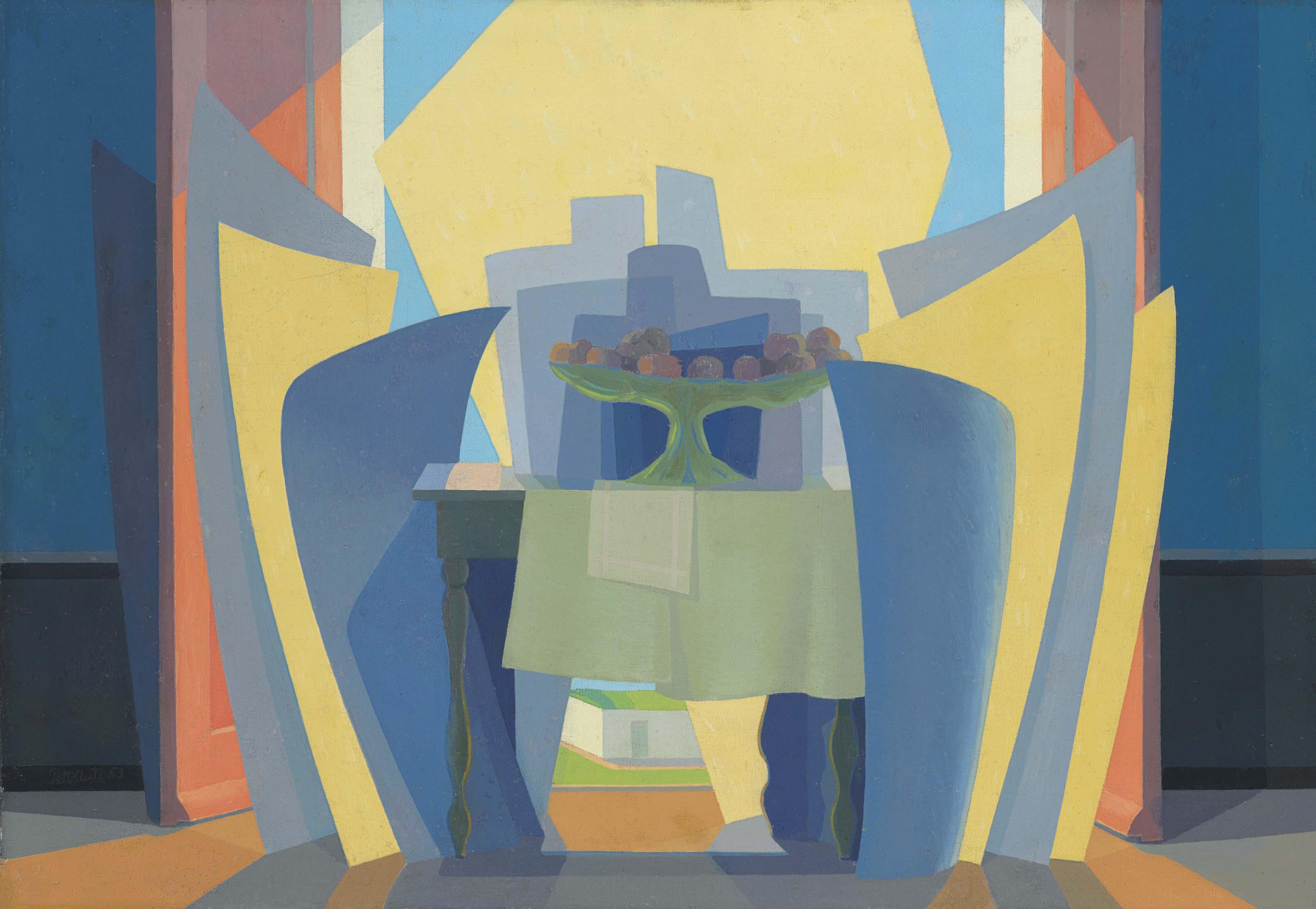 Emilio Pettoruti - Baie au mur blanc (also known as La pared blanca)