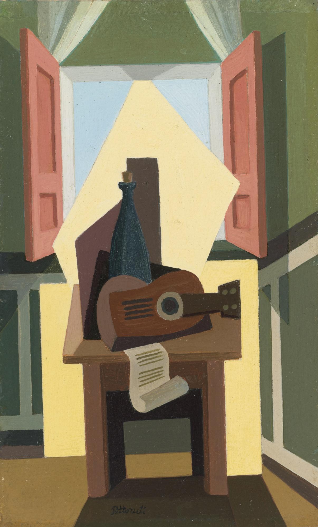 Emilio Pettoruti - Ventana Con Naturaleza Muerta