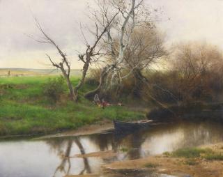 Emilio Sánchez-Perrier - A Quiet Stretch Of River