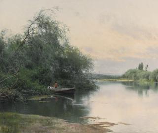 Emilio Sánchez Perrier - Spanish a Quiet Afternoon On The River