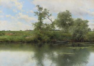 Emilio Sánchez-Perrier - Spanish An Afternooon On The River, Seville