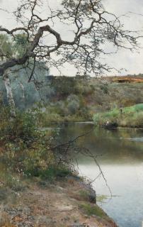 Emilio Sánchez-Perrier - Spanish boating Along A Quiet River, Acala