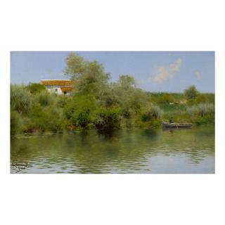 Emilio Sánchez Perrier - The River At Alcalà The River At Alcalà