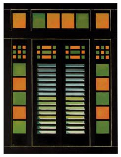 Emilio Sánchez - Untitled (A Shuttered Window in La Mansión in Matanzas)