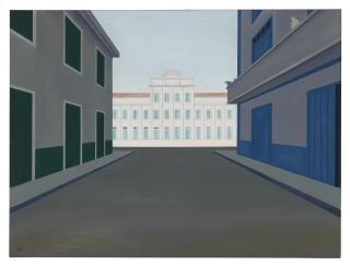 Emilio Sánchez - Untitled (Street Scene)