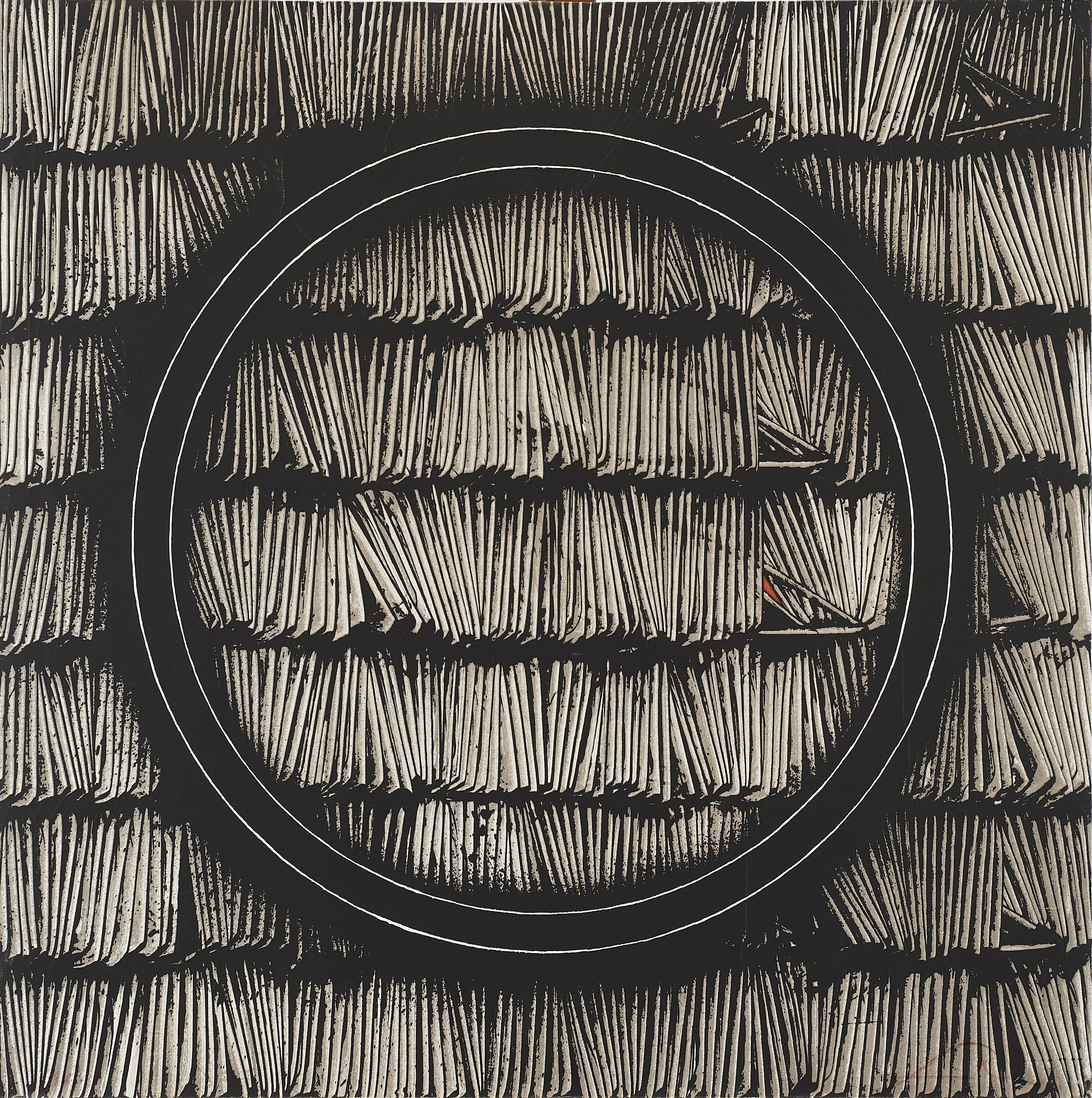 Emilio Scanavino - Tramatura con cerchio