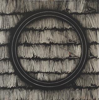 Emilio Scanavino - Tramatura con cerchio