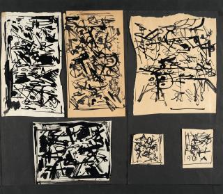 Emilio Vedova - 6 Bll.: Ohne Titel (Skizzen)