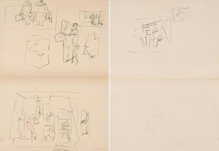 Emilio Vedova - Konvolut von 2 Zeichnungen.