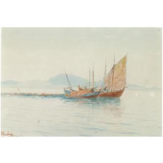 Emilios Prossalentis - Greek  Sailing On Calm Waters; Rowing Ashore 