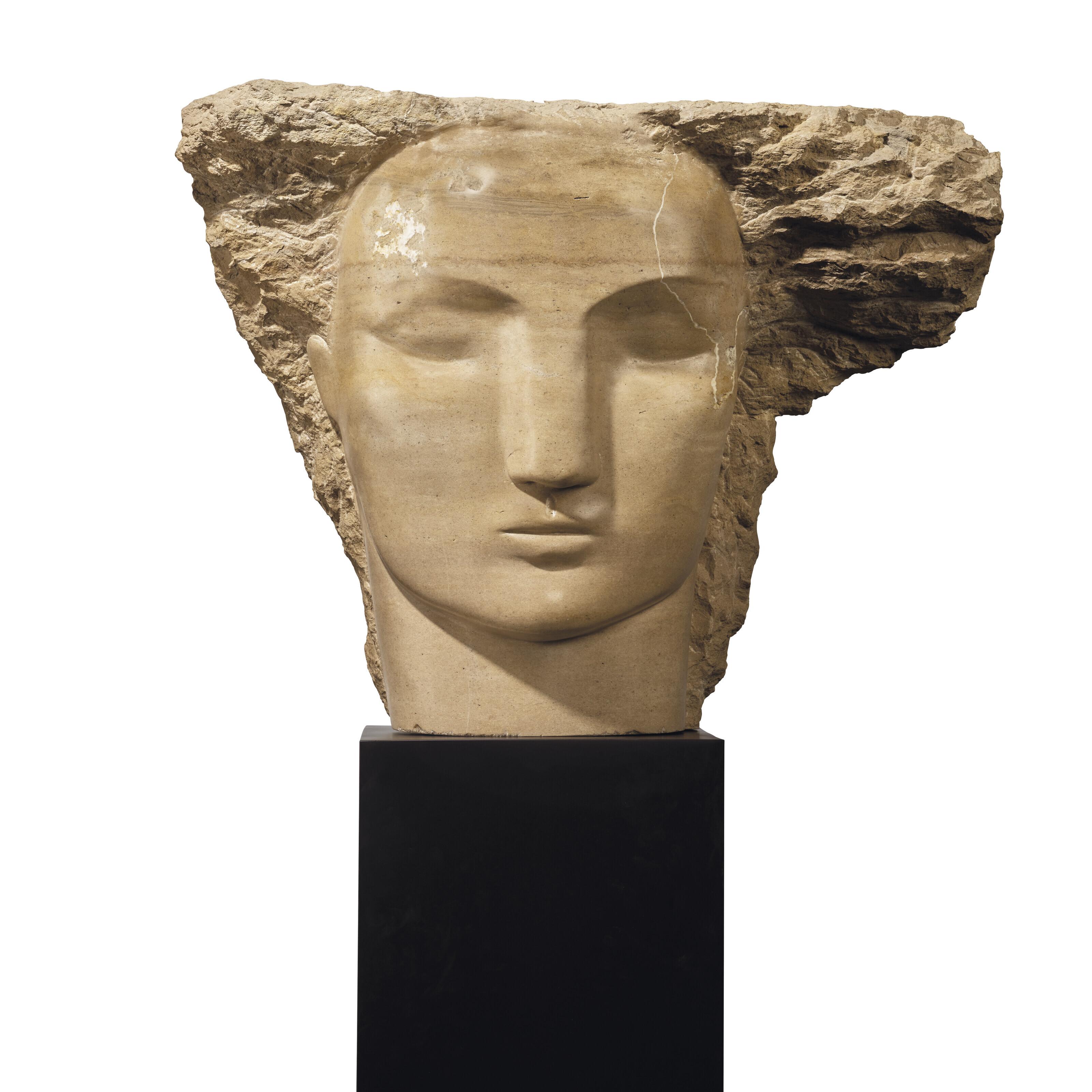 Emily Young - Purbeck Freestone Head