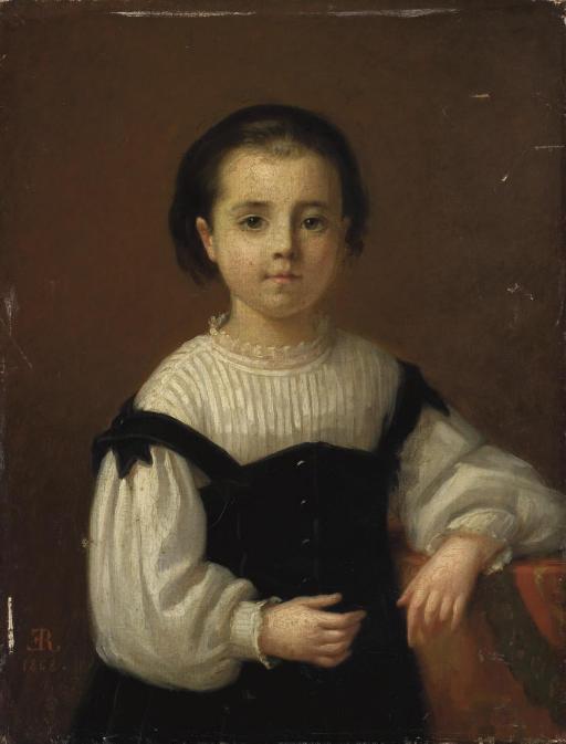 Emma Adele Blanche Roslin - Portrait de Marie Blanche enfant (1861 - 1941)