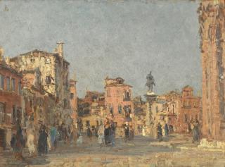 Emma Ciardi - Italian piazza San Giovanni, Venice