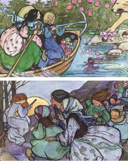 Emma Florence Harrison - Front cover design and illustrations for The Rhyme of a Run (two illustrated)