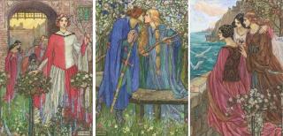 Emma Florence Harrison - Illustrations for the Early Poems of William Morris (three illustrated)