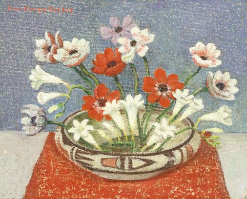 Emma Fordyce MacRae - Anemonies and Freesia