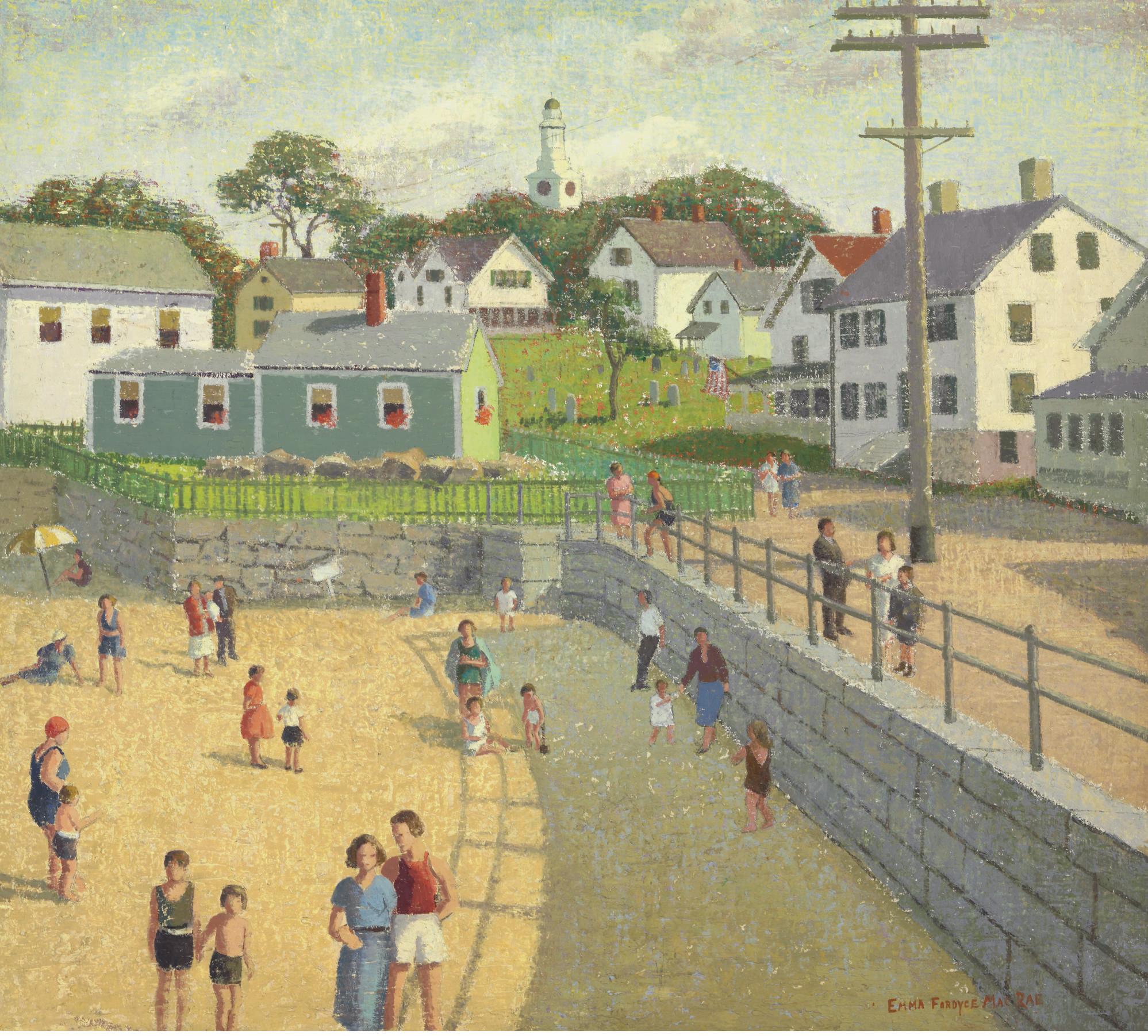 Emma Fordyce MacRae - New England, Rockport Beach