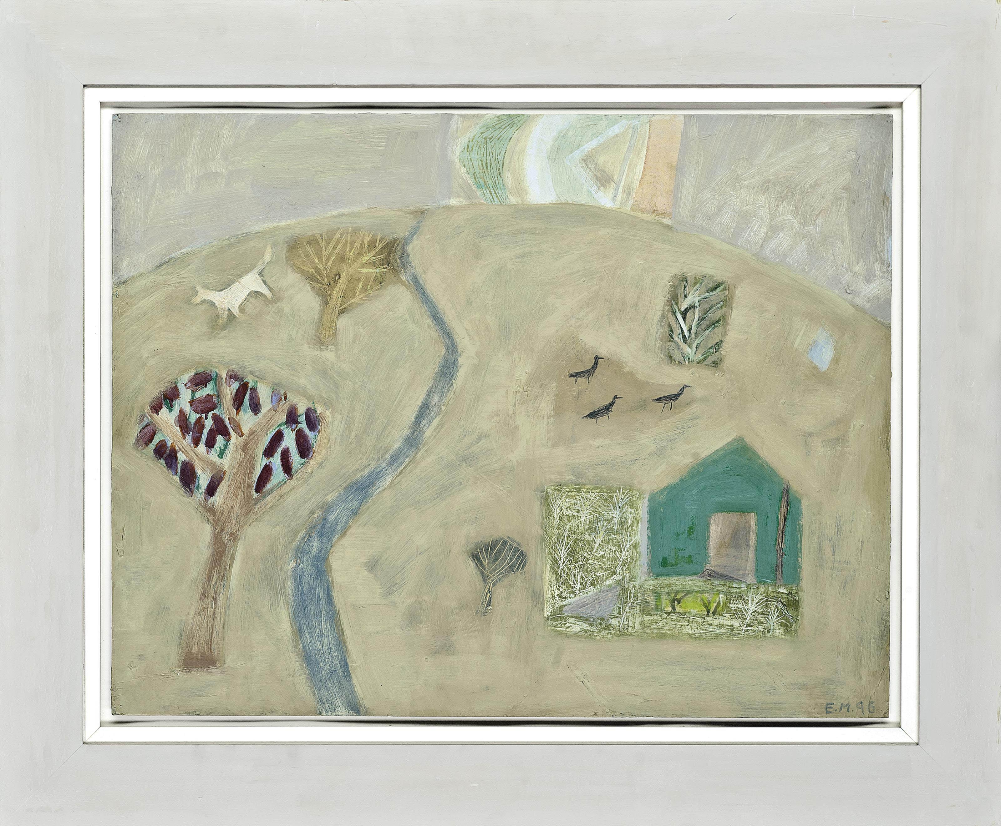 Emma McClure - White horse and three cows