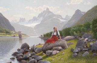 Emma Pastor Normann - A beauty on the banks of a Norwegian fjord