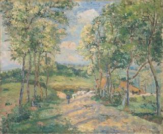 Emmanuel de la Villeon - Berger et son troupeau