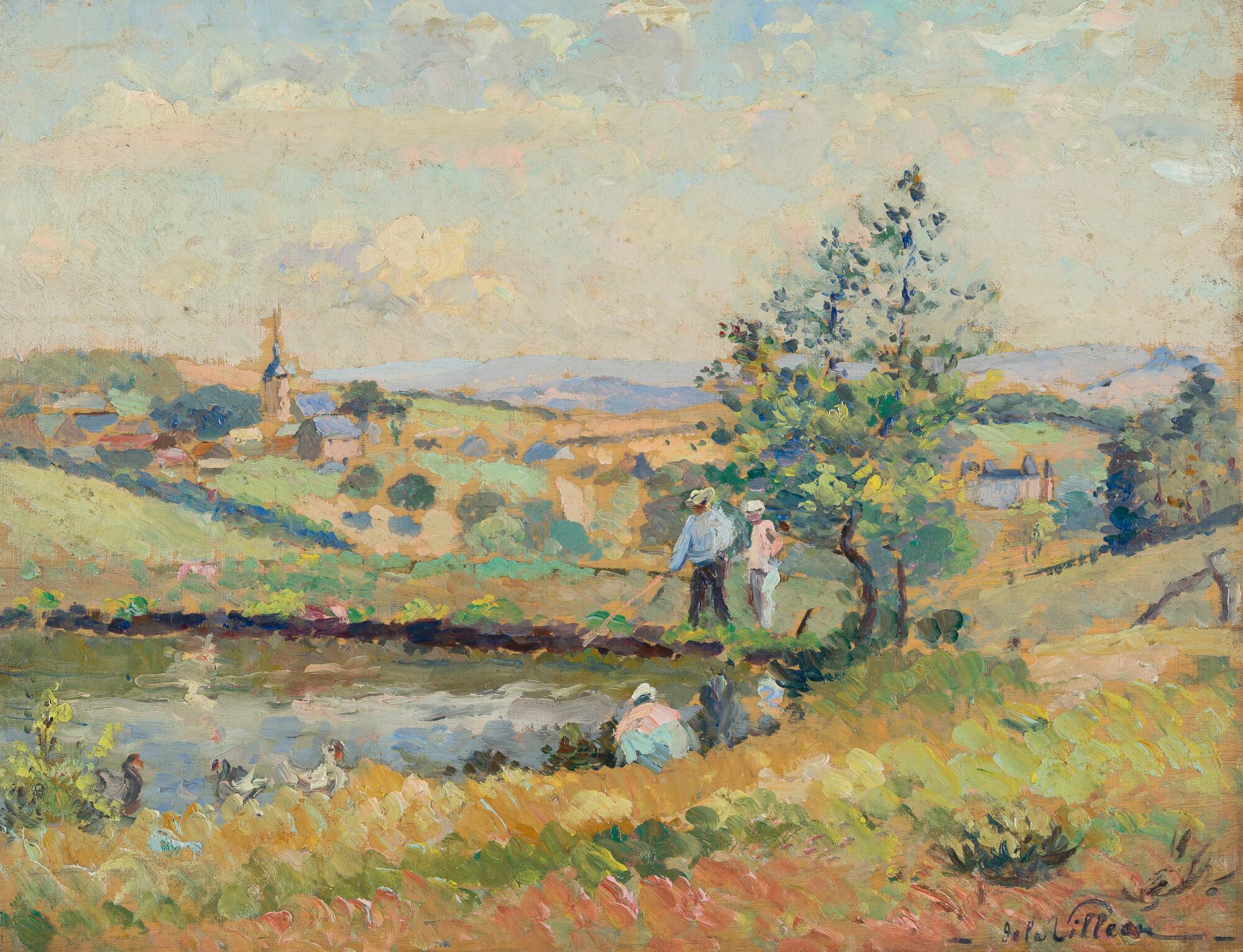 Emmanuel de La Villéon - Sommerlandschaft (Peche à Glux, Morvan)