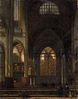 Emmanuel De Witte - Le Transept De La Oude Kerk À Amsterdam