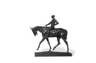 Emmanuel Frémiet - A racehorse and jockey