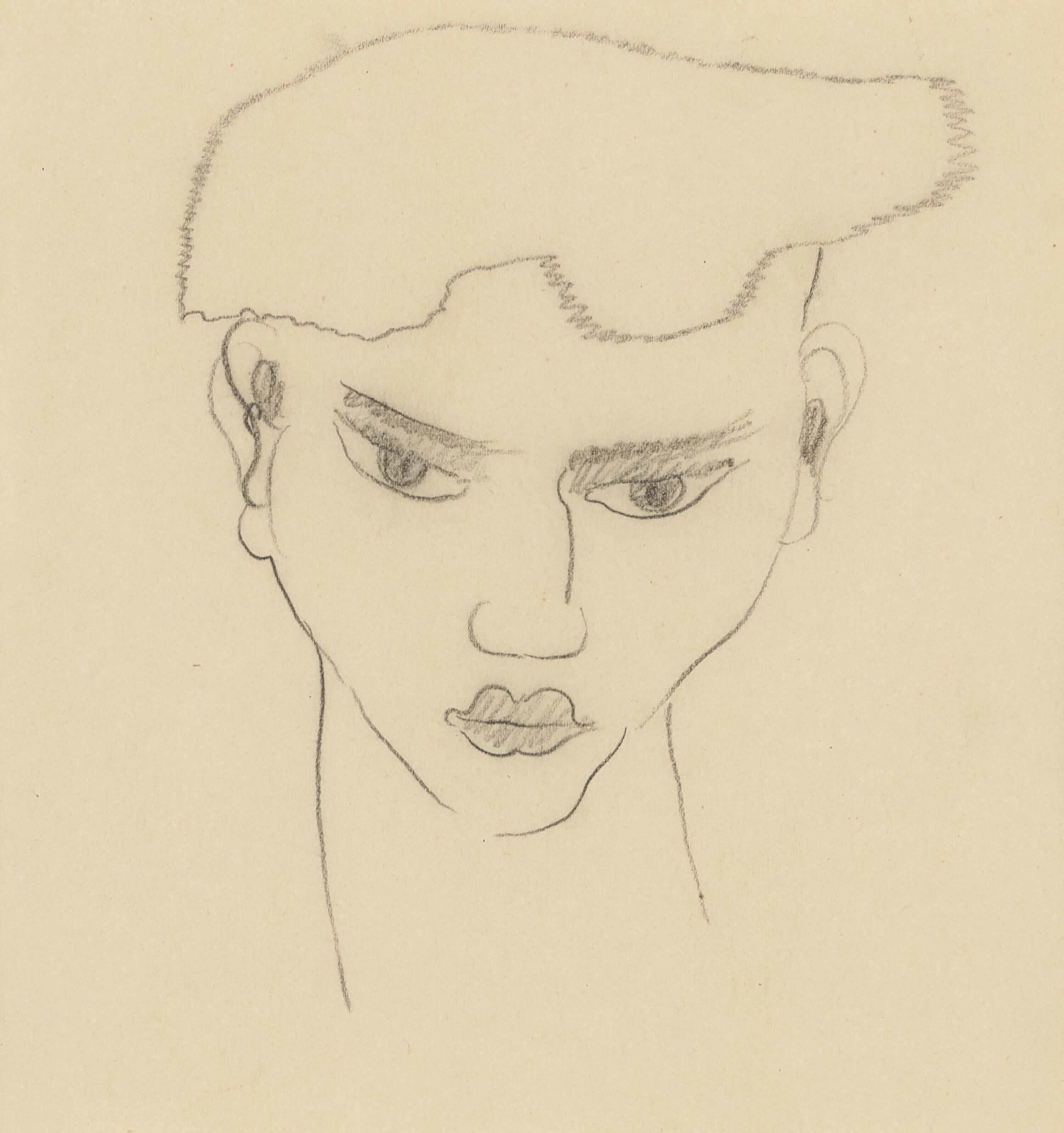 Emmanuel Gondouin - Head of a Young Man