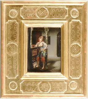 Emmanuel Joseph Lauret - An Algerian beauty on a balcony