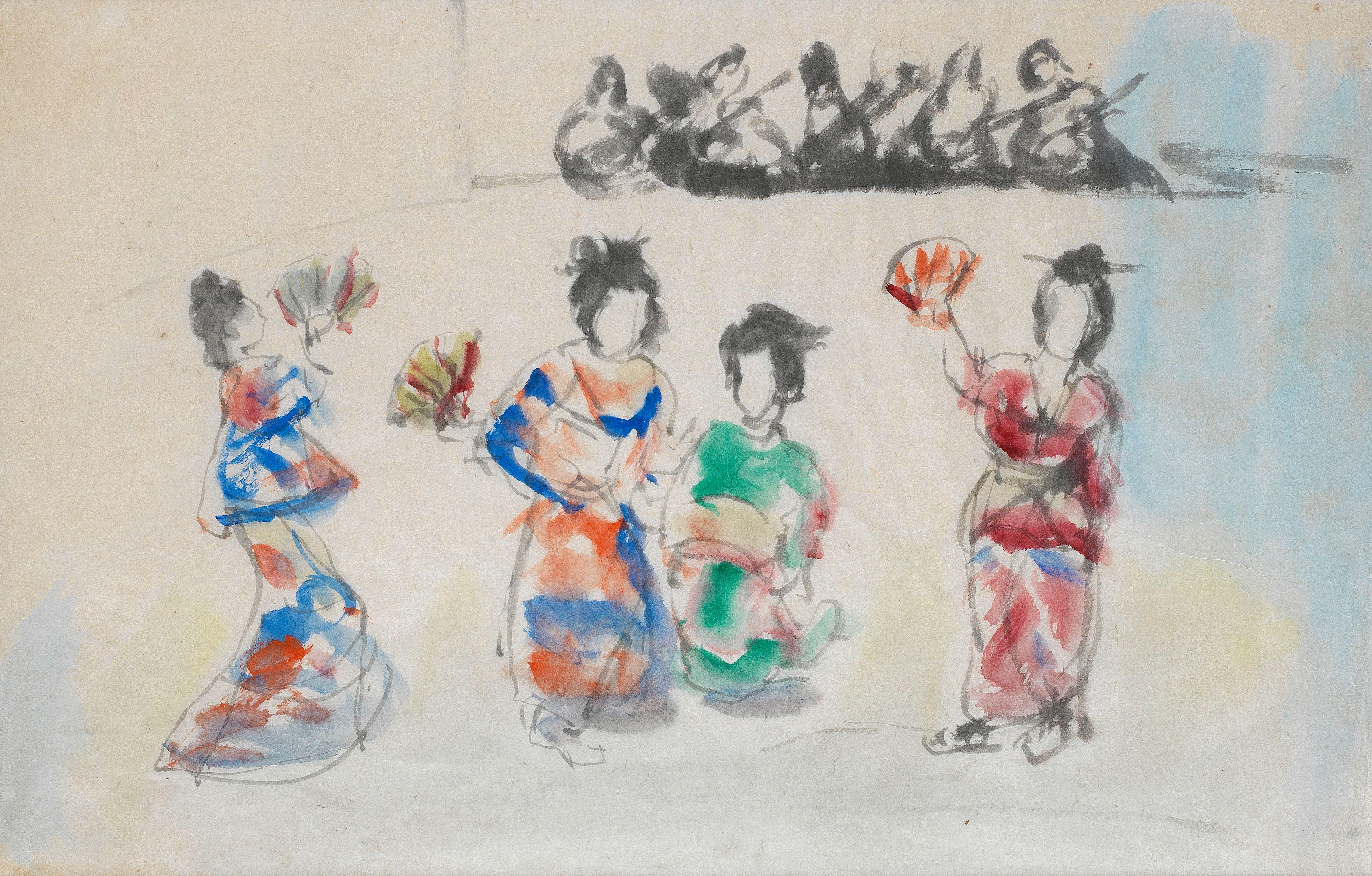 Emmanuel Mané-Katz - Geisha girls