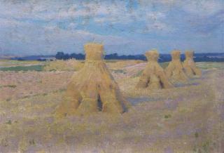 Emmanuel Phillips Fox - Wheat Stacks, Giverny